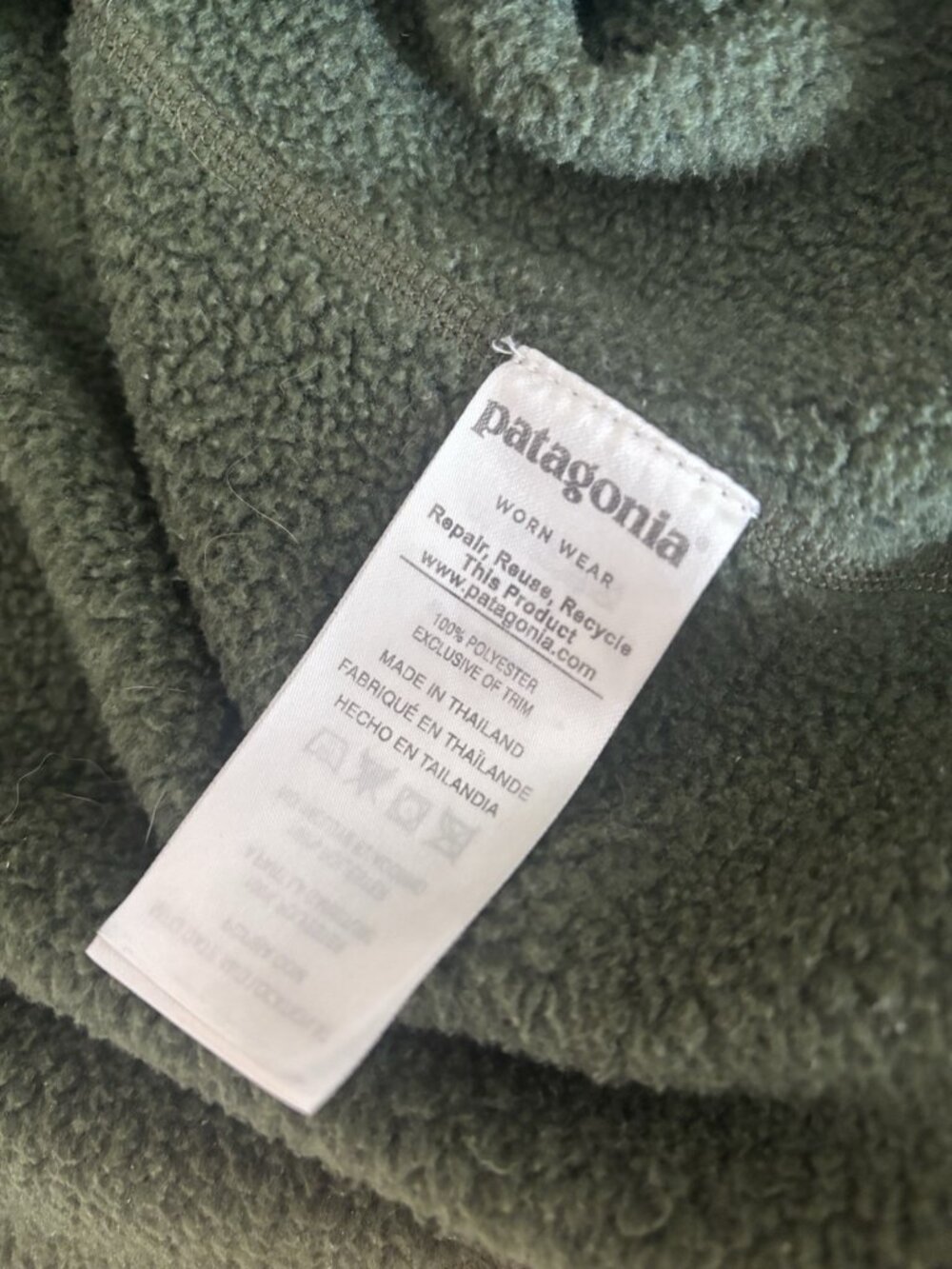 Patagonia Womens Size M Better Sweater 1/4 Zip Pullover Green - Picture 5 of 5